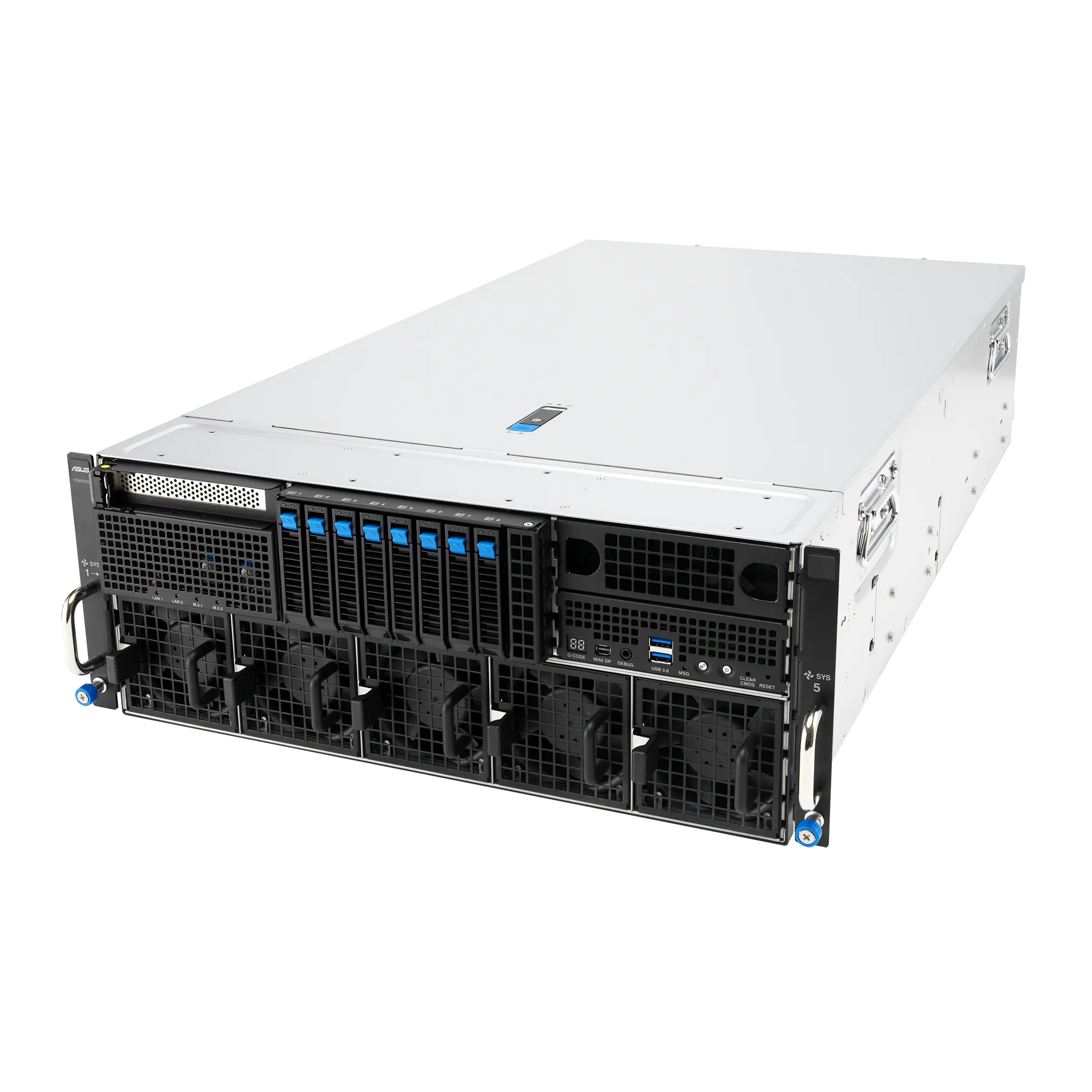 VANAFTER 4U GPU server - front three-quarter view